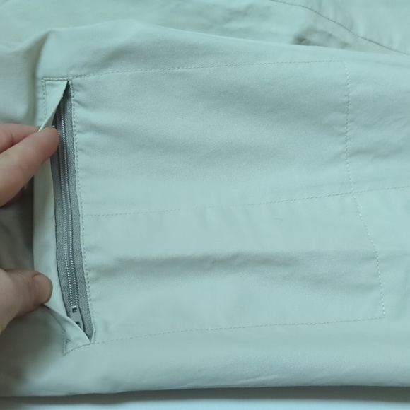 Braemar Vintage Cargo Maxi Skirt Cotton/Nylon Neutral Cream Size 12 - Picture 9 of 12